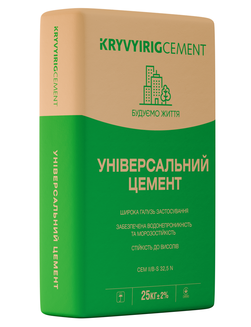Цемент СЕМ II/B-S 32,5 N універсальний KRYVYIRIGCEMENT